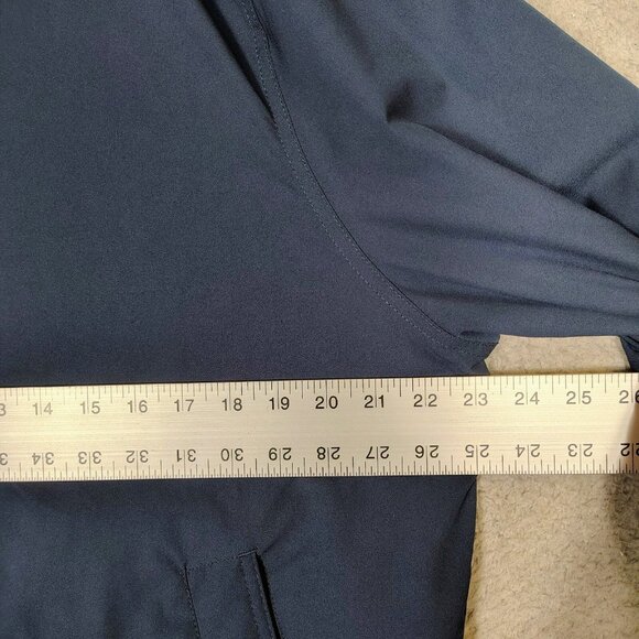 Banana Republic Bomber Jacket Men Medium Navy Lined Full Zip Lightweight Outdoor - Picture 8 of 16